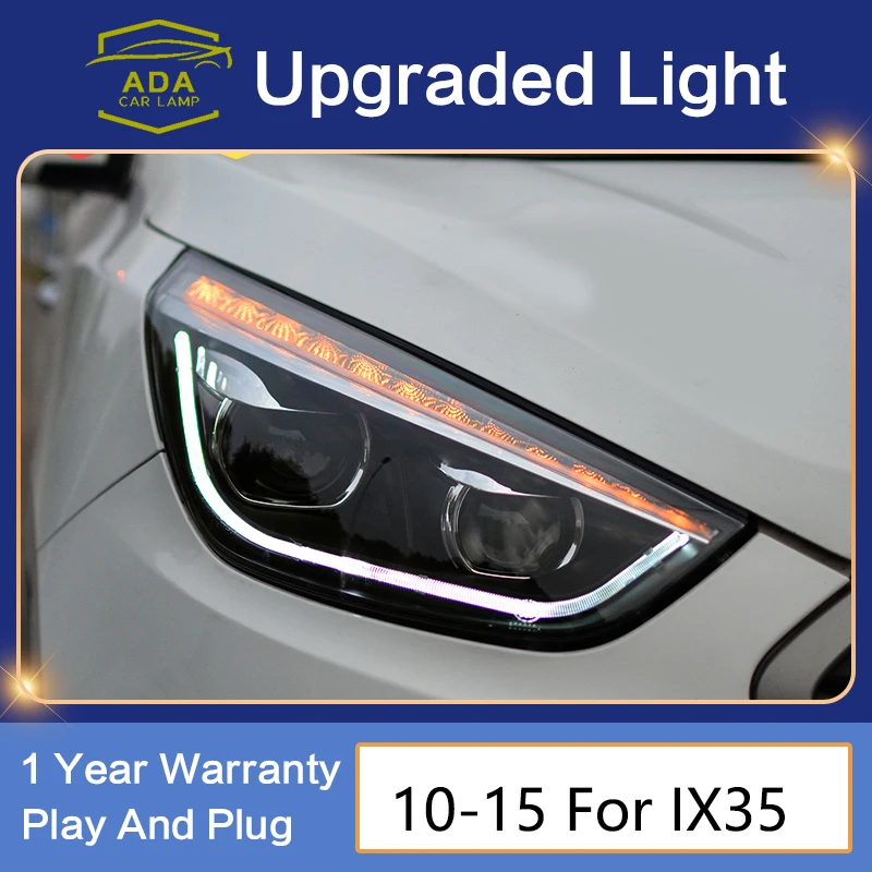 

Car Styling Head Lamp for Hyundai IX35 Headlights New Tuscon LED Headlight LED DRL Bi Xenon Lens High Beam Parking Fog Lamp