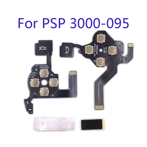 1 комплект проводящей пленки, запасная часть, замена левой и правой L R кнопки, пленка для PSP 1000/2000/3000, новый гибкий кабель консоли 095