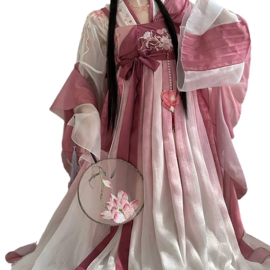 Женское платье Hanfu старинная фотография Женская фотоодежда летнее