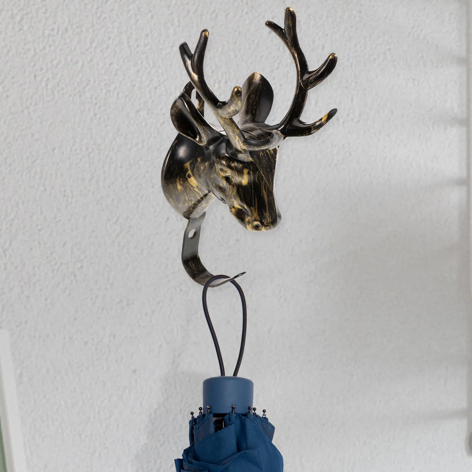 

Deer Head Wall Hook Multi-use Wall Hook Decorative Antler Design Clothes Hanging Rack