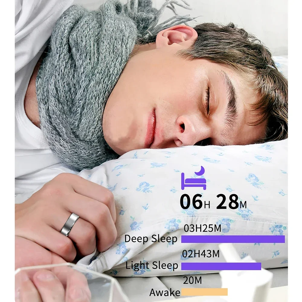 Умное кольцо для мужчин и женщин HUAWEI XIAOMI SAMSUNG монитор сердечного ритма кровяного