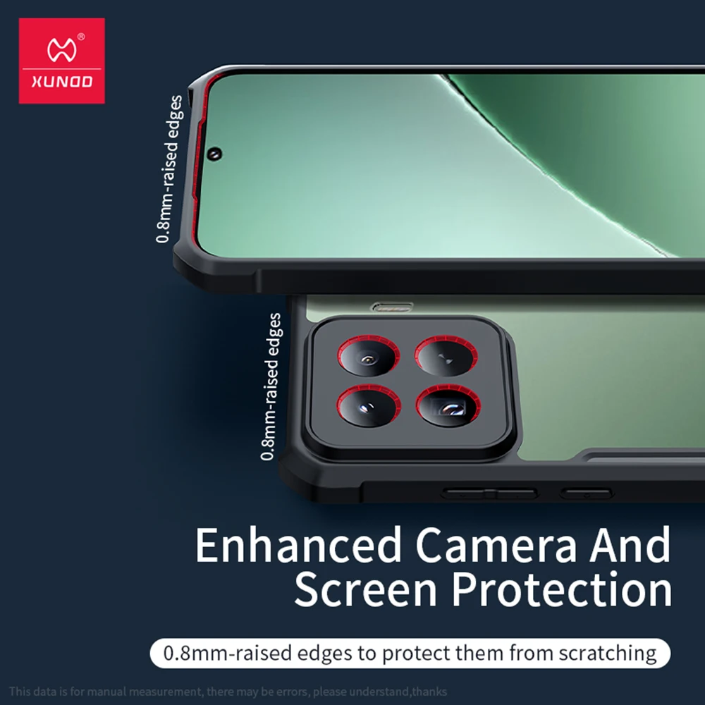 Фото Чехол для Xiaomi 15, противоударный чехол с подушкой безопасности XUNDD, прозрачный ПК, ТПУ, задняя противоударная крышка для Xiaomi Mi 15 №2