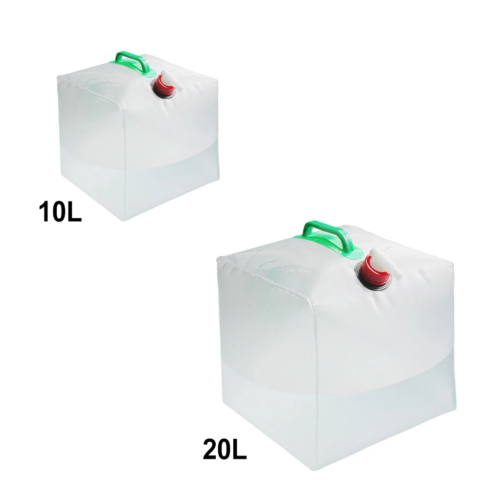 

Пластиковая сумка для воды, портативное складное прозрачное ведро с ручкой, дорожное ведро для рыбалки, контейнер для мытья овощей 20 л