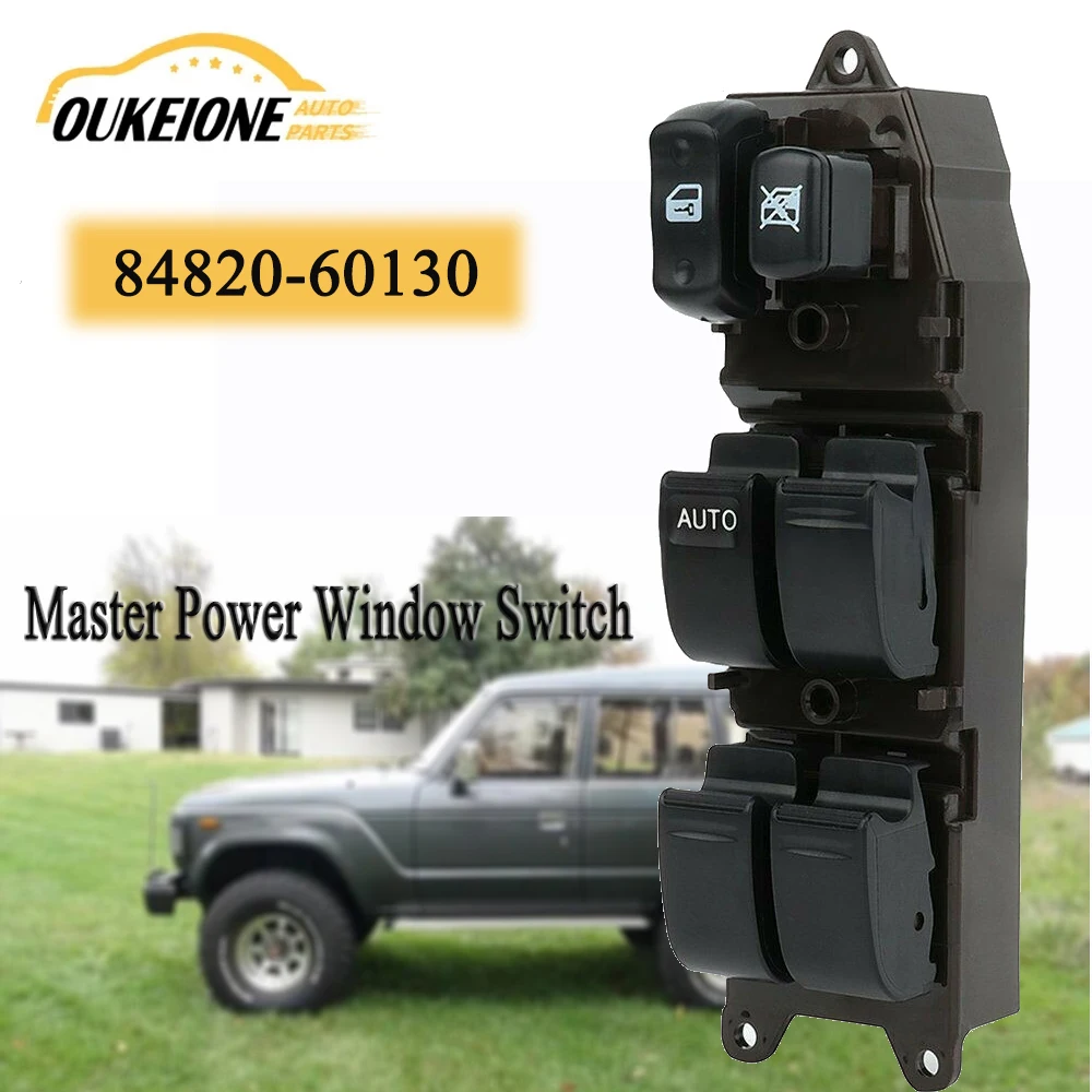 

8482060130 Front Left Driver Window Main Switch Console Lifter Regulator Button for Toyota Land Cruiser 4.7L 1998-2002