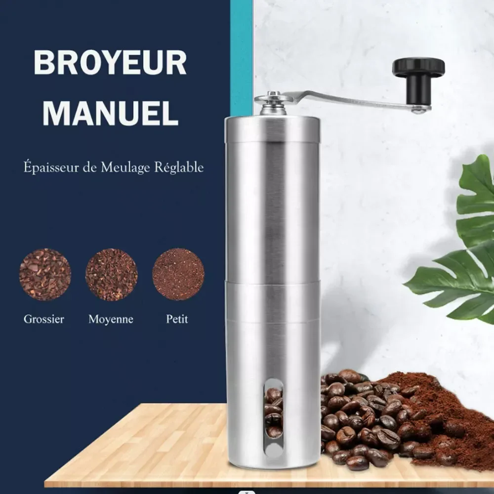 

NEW Manual Coffee Grinder Mini Stainless Steel Hand Handmade Coffee Bean Grinders Mill Foamer Kitchen Tool Coffee Accessories