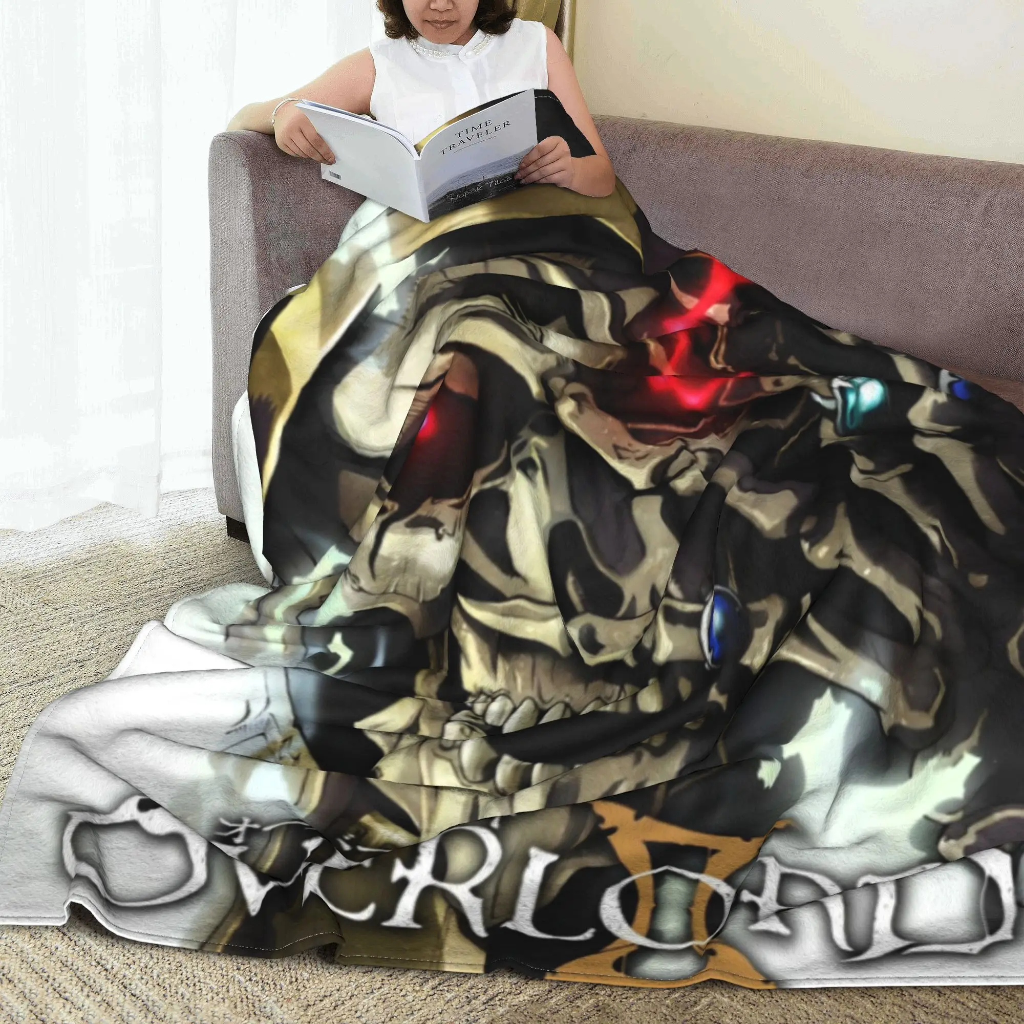 Overlord аниме Япония Манга вязаные одеяла флисовое платье Ainz Ooal легкие пледы для