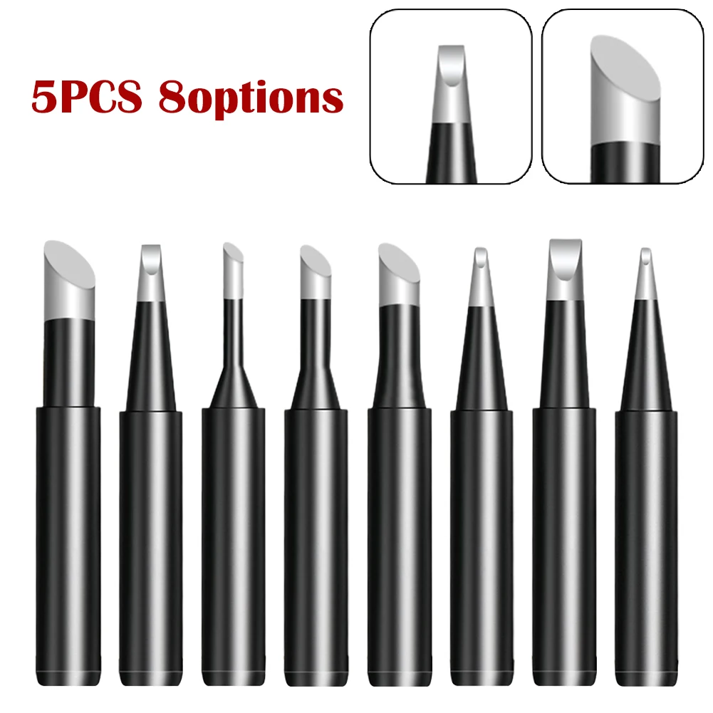 

5PCS 900M-T Soldering Iron Solder Tip Constant Temperature ESD Lead Free Tip 2C 3C 4C 5C 0.8D 1.2D 1.6D 3.2D For Hakko 936 937