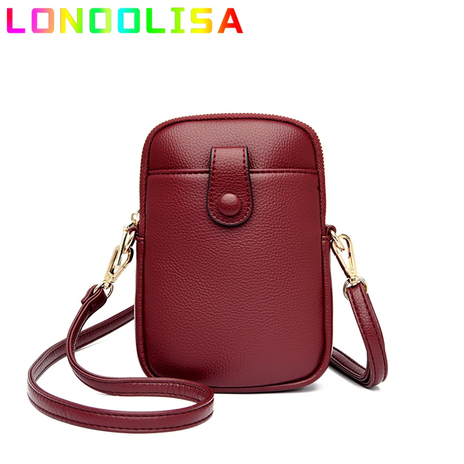 

Luxury Cowhide Leather Women Small Handbags and Purses 2022 Female Shoulder Crossbody Bag Designer Ladies Cell Phone Wallets Sac