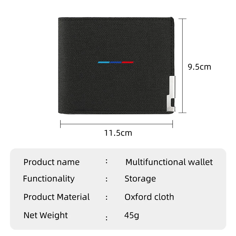 Мужской кошелек с логотипом автомобиля держатель для кредитных карт органайзер