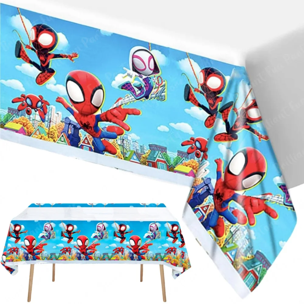 1/5 шт. украшения для скатерти с Человеком-пауком тема супергероя одноразовое