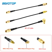 1pcs mmcx male plug to mmcx female jack connector rf1 37 cable pigtail rf coaxial cable extension cord jumper 5cm 15m