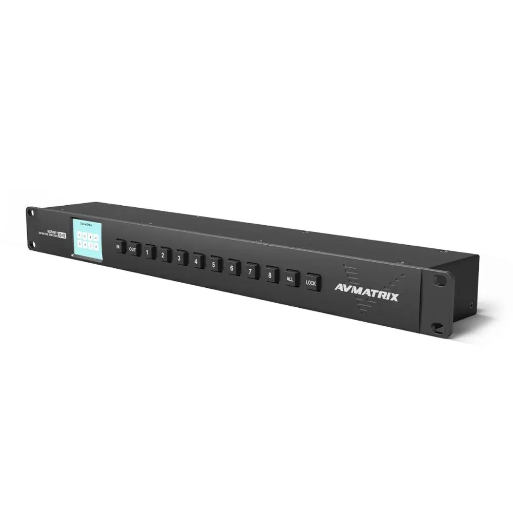 Фото Видеоматричный коммутатор Avmatrix 8x8 Compact 3G/HD/SD, 8-канальный, для монтажа в стойку, MSS0811, 8x8 3G/HD/SD, металлический корпус №3