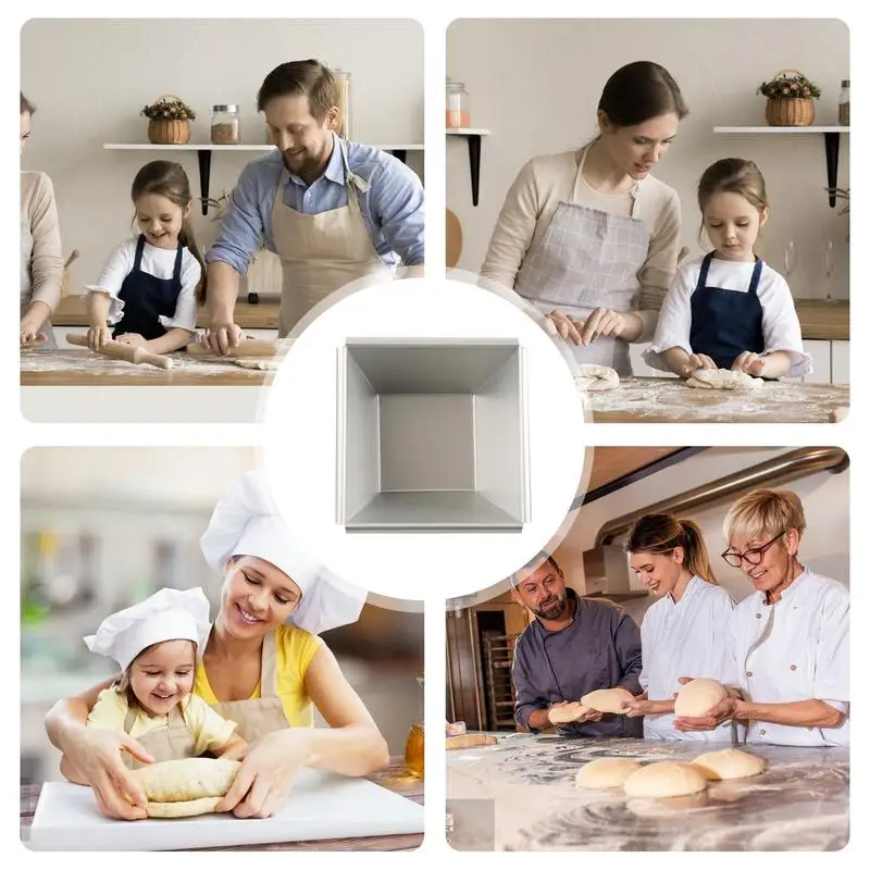 Квадратная форма для выпечки алюминиевая анодированная антипригарная хлеба с