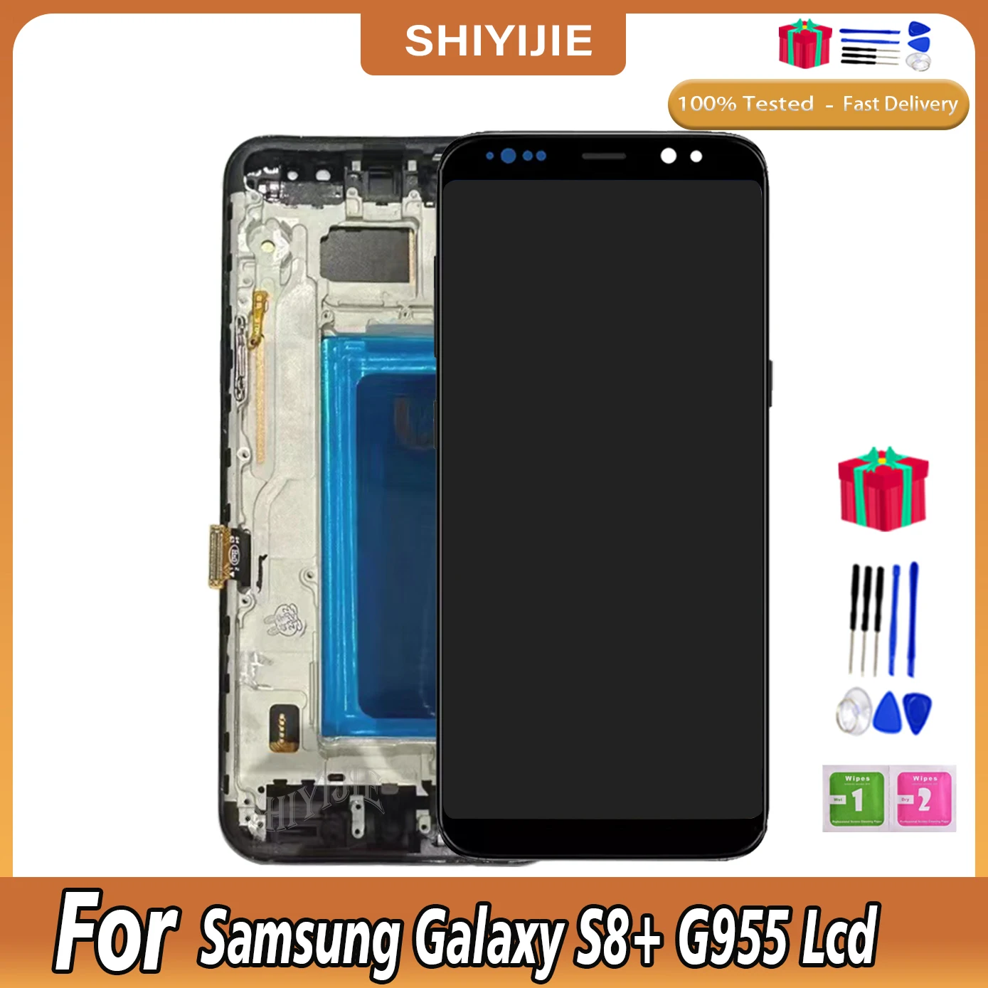 Высококачественный ЖК-дисплей TFT для Samsung Galaxy S8 Plus S8 + G955FD, сенсорный экран с дигитайзером в сборе, ЖК-дисплей с рамкой