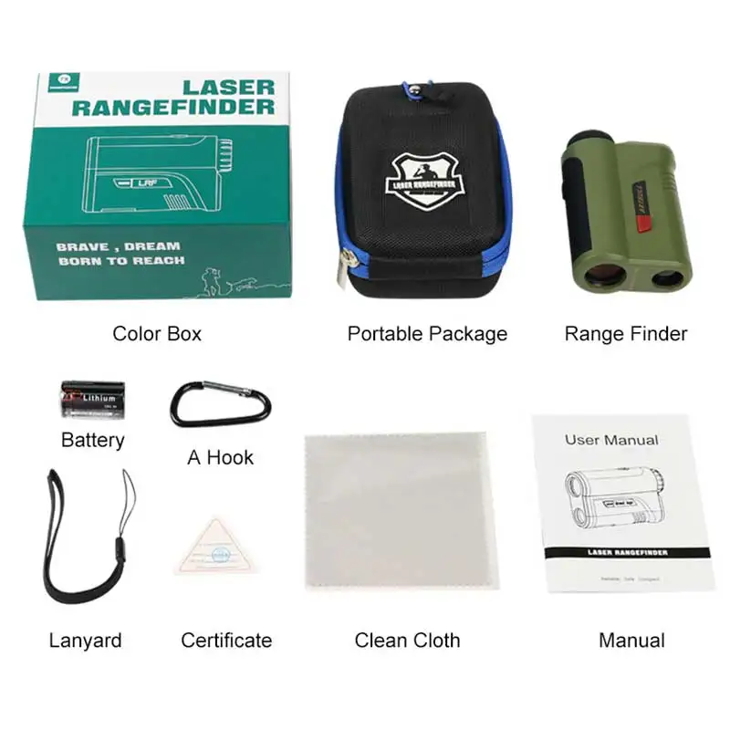 Дальномер лазерный Artbull для охоты 1200 ярдов 2000 с красным OLED-дисплеем