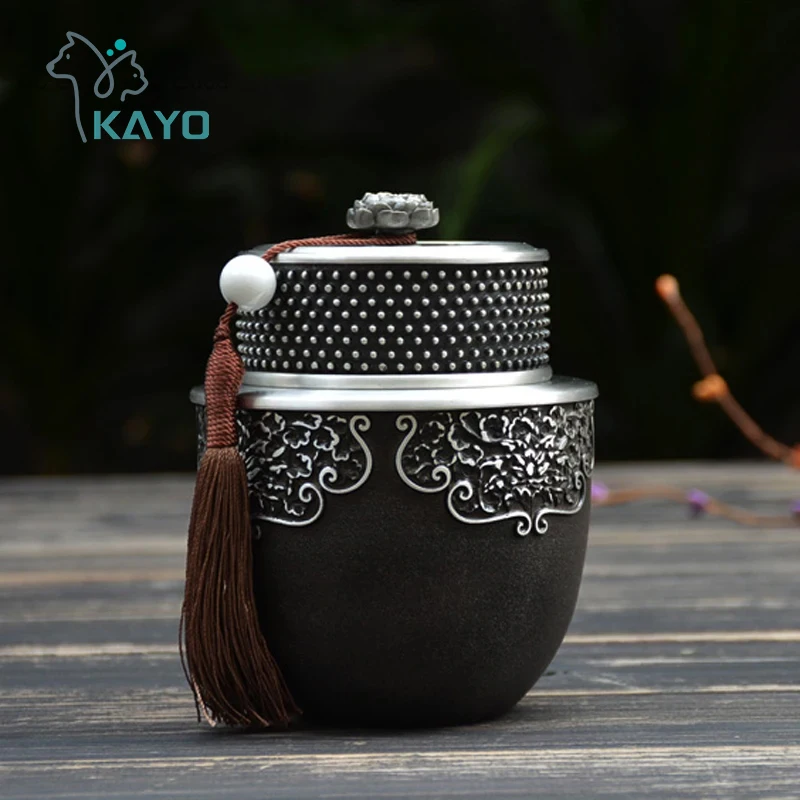 Урна из чистого олова урна для людей большой емкости кремации эргономичная