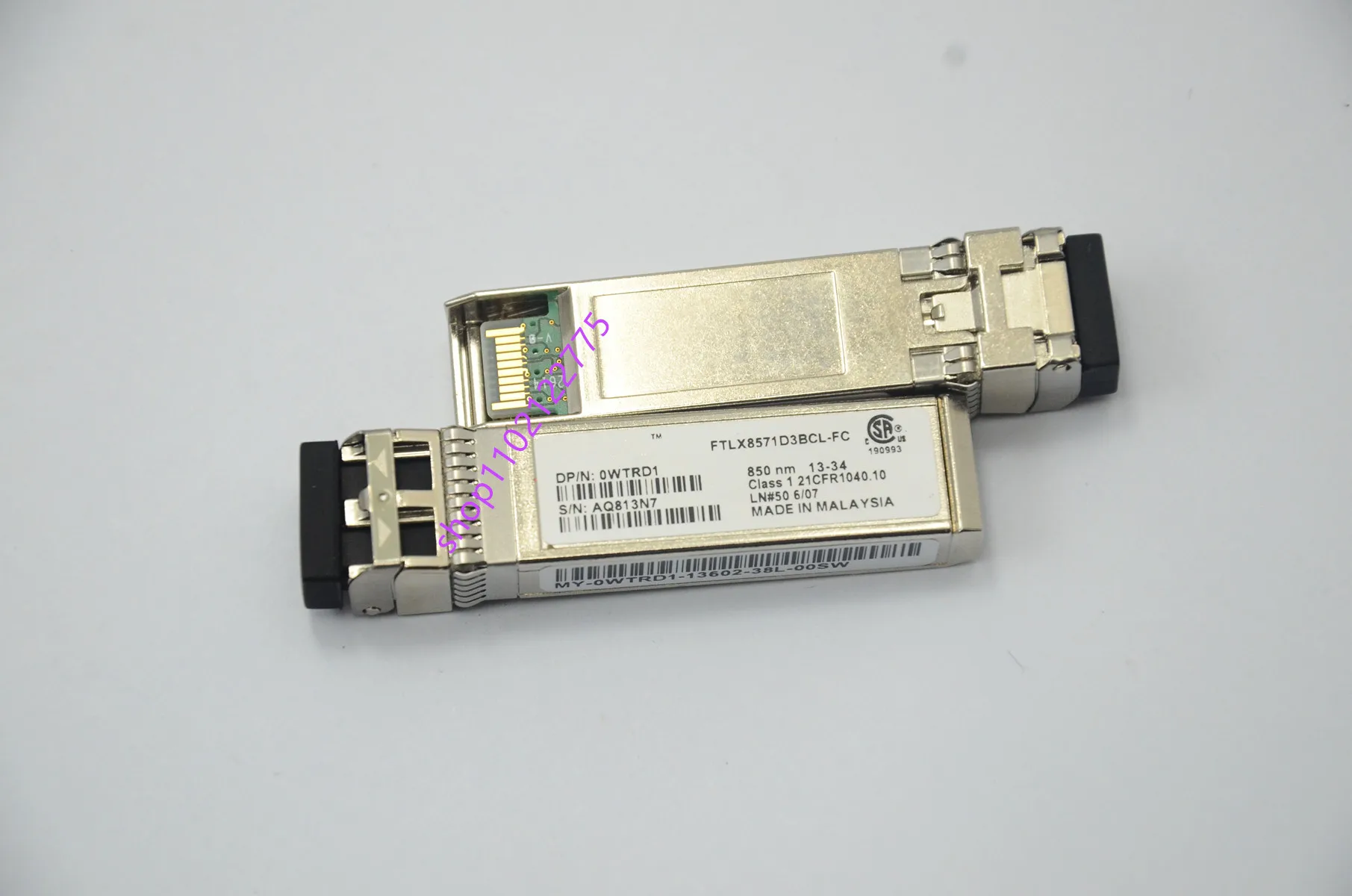 Del/10gb Sfp Module/0WTRD1/FTLX8571D3BCL-FC/10G 850NM SFP+ Network Adapter Switch Optical Fiber Module/10g Sfp Optical Fiber