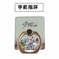 kpop new boys group stray kids acrylic metal lazy support pull ring ring finger clasp square phone case ring holder gifts felix