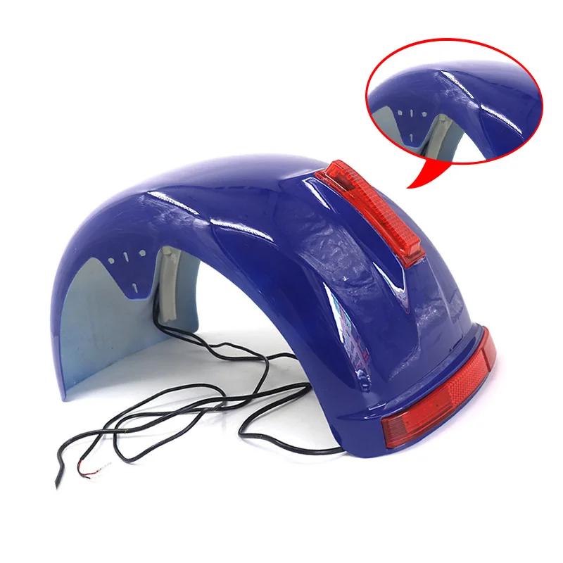

Front And Rear Fender Plastic Shell With Tail Light Fender Mudguards For Citycoco Harley Electric Scooter Fender Parts