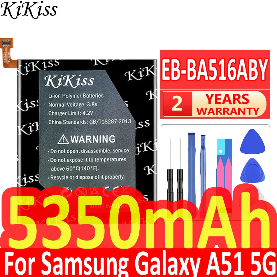 

Аккумулятор KiKiss для SAMSUNG Galaxy A51, 5350 мАч, не для 4G, A516