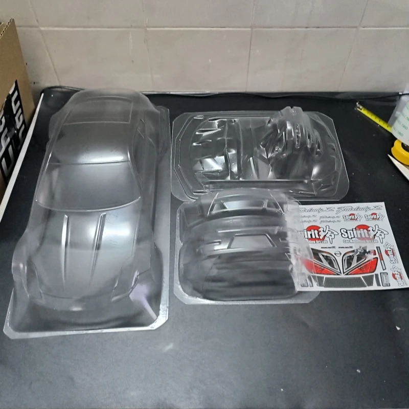 TC033 1/10 Nissan 350Z Spirit прозрачный корпус Lexan с фотозастежкой для шасси 257 мм RC Drift Tamiya