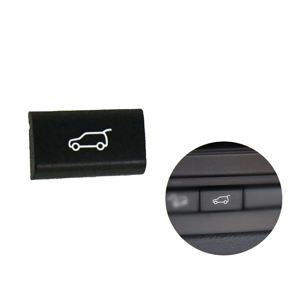 

Button Kit Switch Button Cover Interior Parts Kit Plastic Rear Trunk Replacement Tailgate Black Car Accessories