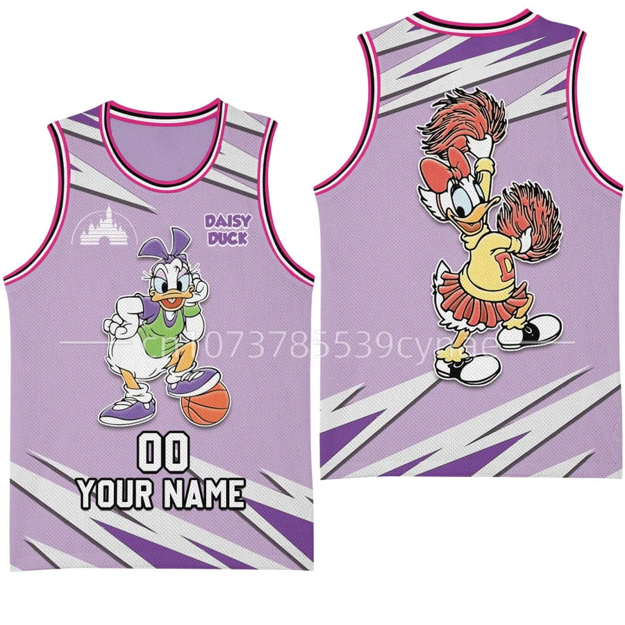 

2023 Summer New Tank Top Women's Disney Daisy Printing Free Custom Name Number Men's And Women's T-Shirt