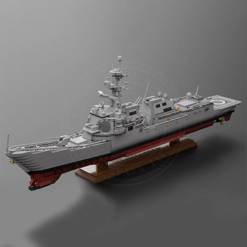 2733 шт. Moc классическая модель Arleigh Burke-class управляемый ракельный разрушитель мир