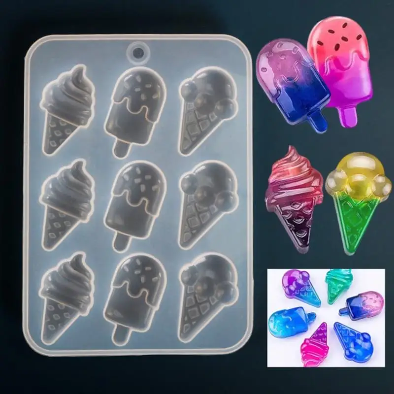 

Силиконовая форма «сделай сам» для мороженого, кавайная еда, кабошон «сделай сам», декорации, сладкая декоративная смола, форма для уф смолы, летнее украшение
