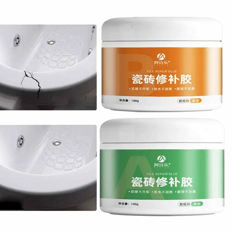 

Bath Repair Kit Super Adhesion Marble Tile Filler For Crack And Chip Repair Tub And Tile Refinishing Kit Bathroom Supplies For