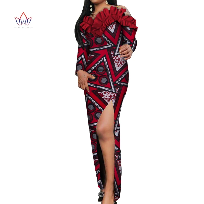 Женские платья в африканском стиле Dashiki яркие повседневные свадебные длиной до