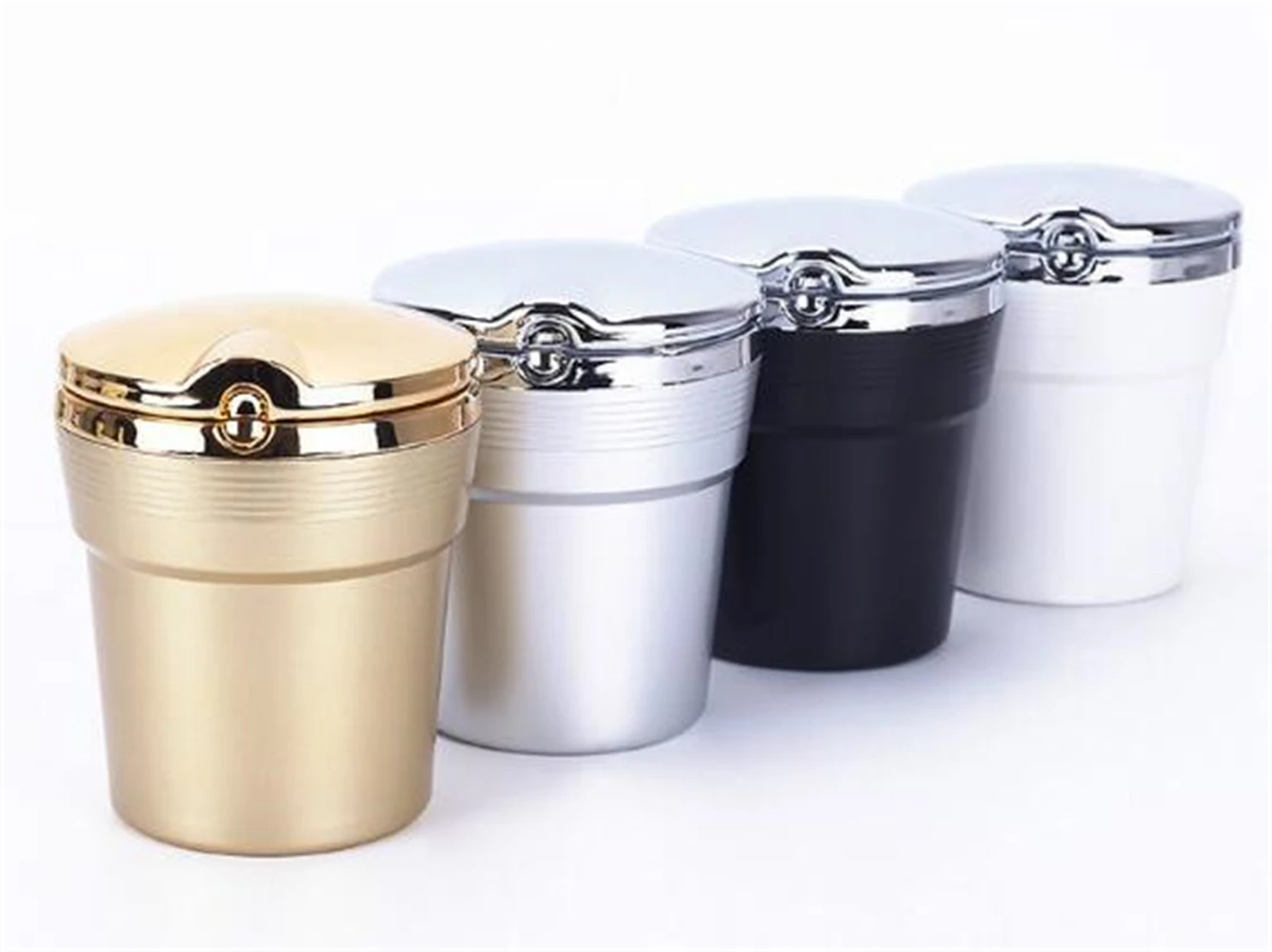 Автомобильная пепельница металлическая чашка для курения сигарет держатель