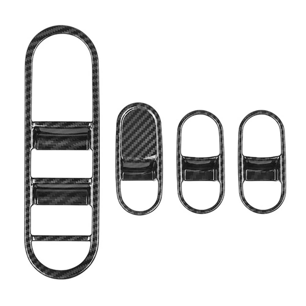 Автомобильная панель из углеродного волокна для стекла кнопки подъема крышка