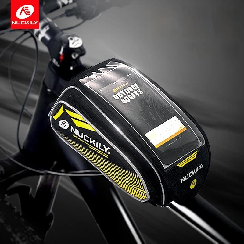 

Bicycle Bag Front Beam Chartered Car Front Bag Riding Tube Bag Mobile Phone Bag Touch Screen Saddle Bag Mountain Bike Equipment
