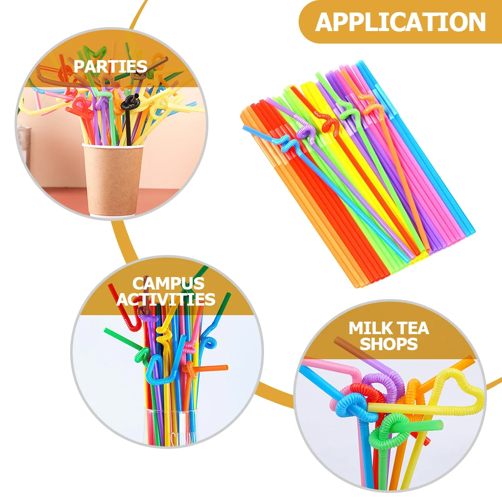 

Регулируемые пластиковые соломинки для напитков, красочные соломинки, многофункциональные соломинки для напитков вечерние ринки в магази...