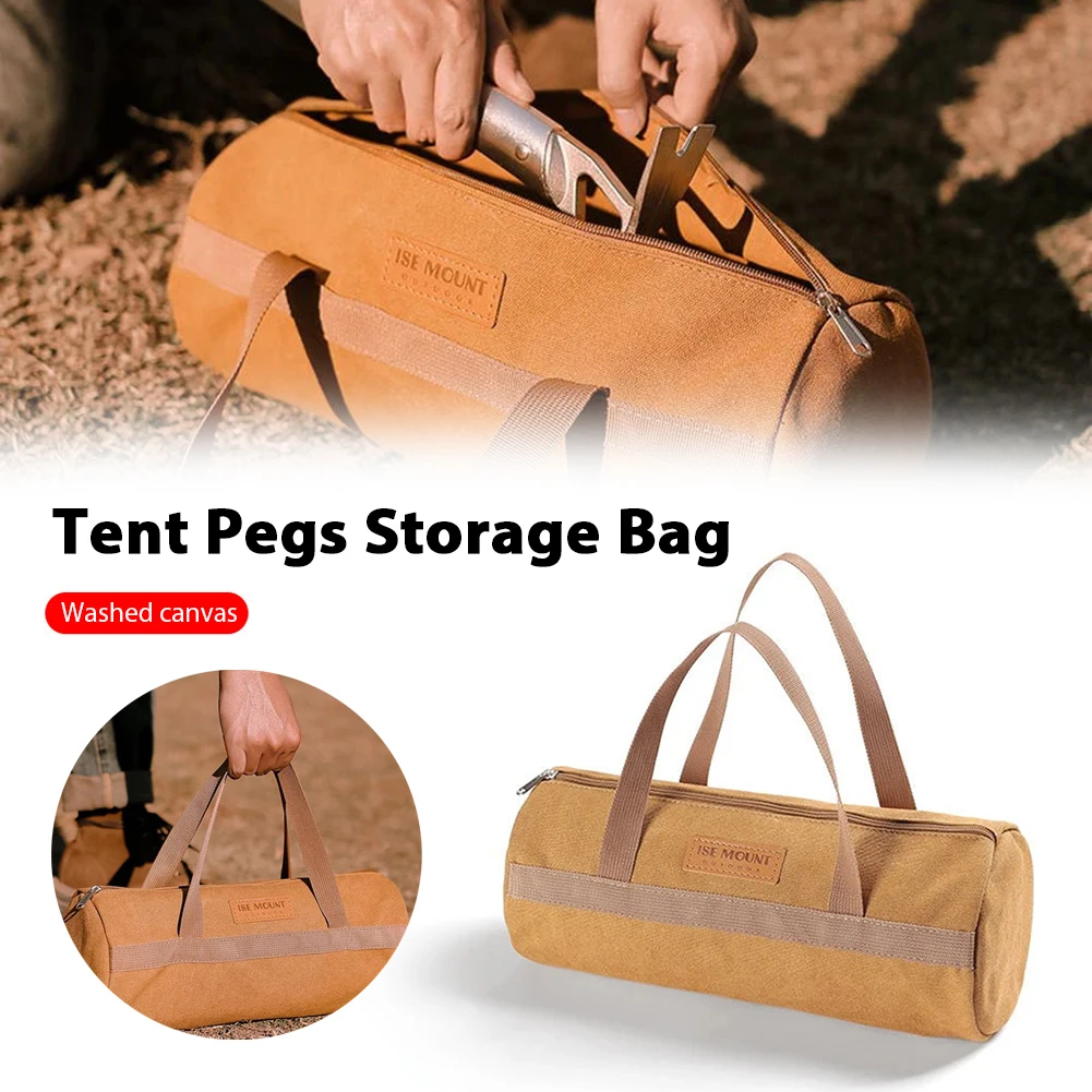 

Universal Camping Equipment Storage Bags Hammer Wind Rope Tent Pegs Nails Tools Pegs Nails Wind Rope Carry Bag Accessories