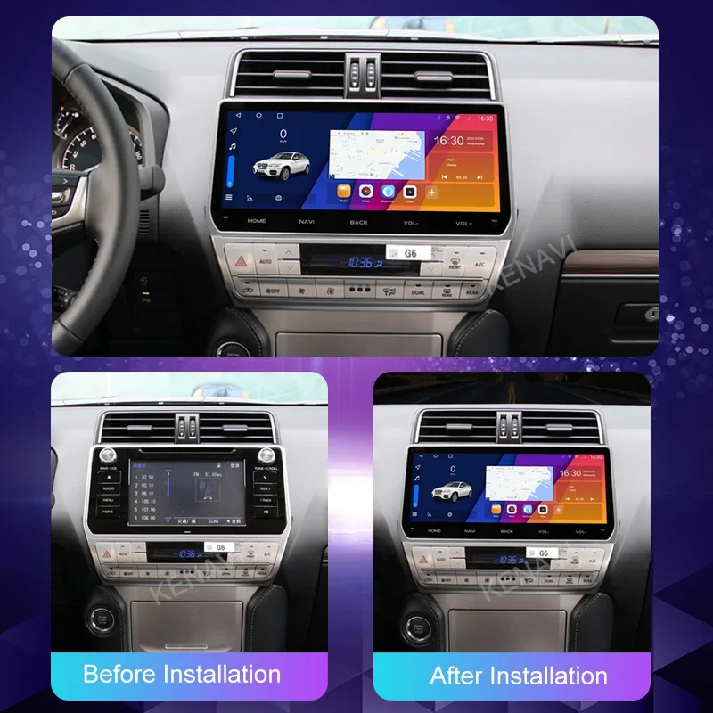 12 3-дюймовый 2 Din Android автомобильный стерео радио для Toyota Land Cruiser Prado 150 2018 2019 2020 2021 2022