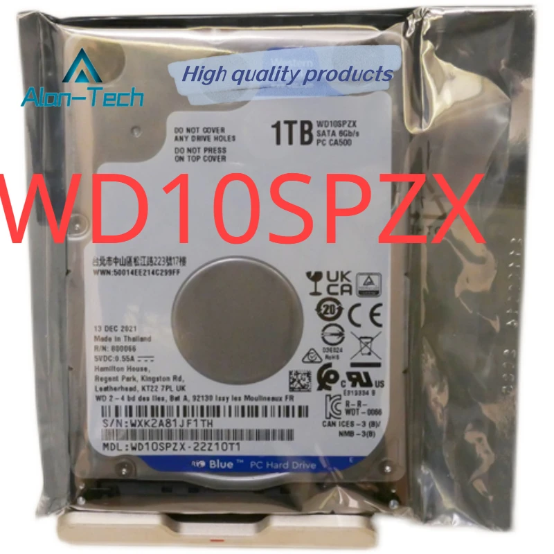 Новый жесткий диск Western Digital WD10SPZX 2,5 дюйма 1T TB 5400rpm SATA3