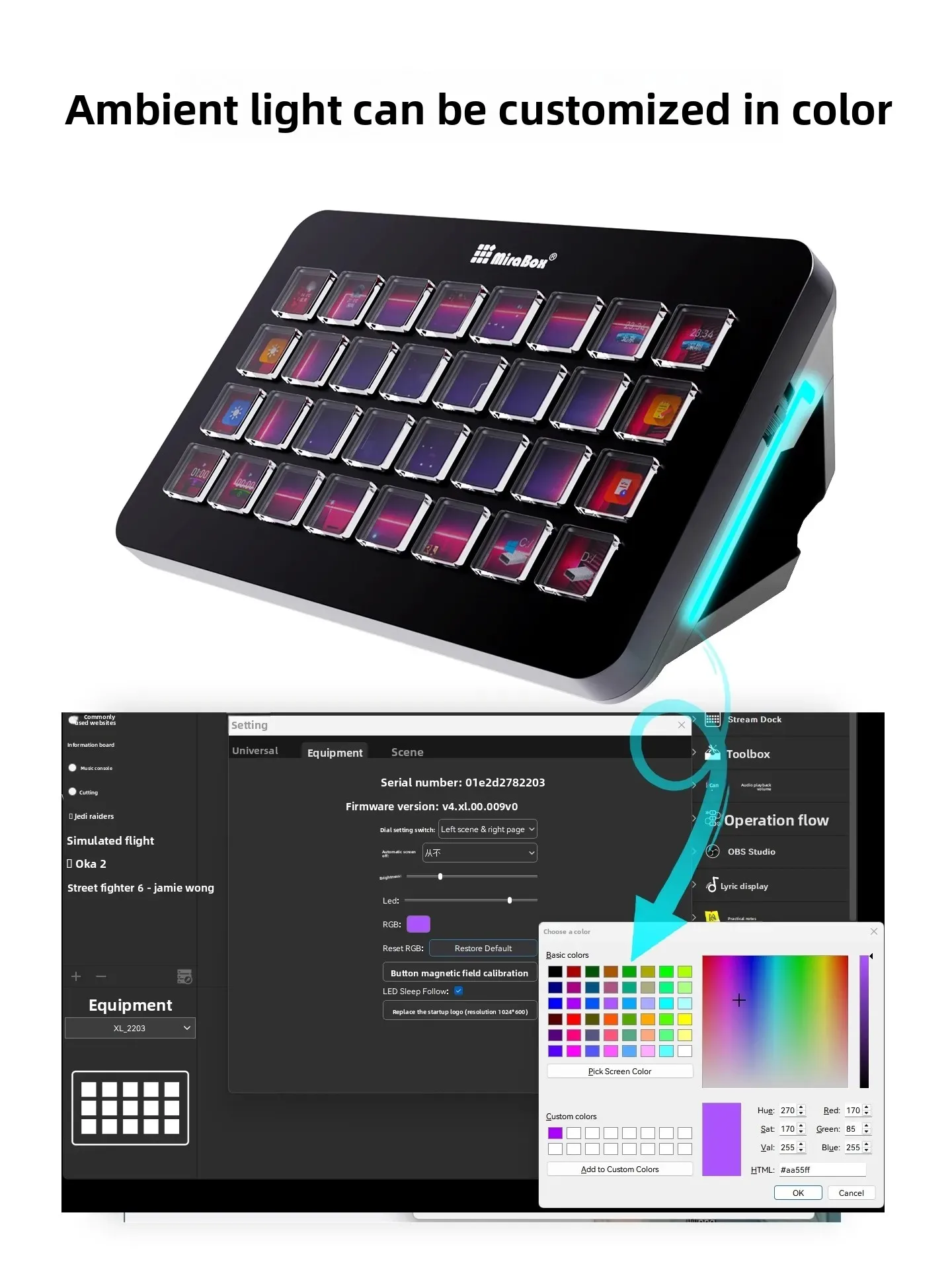 Фото Макро-клавиатура Mirabox XL Stream Deck, 32 программируемые клавиши, визуальная живая консоль, центральное управление, игровые аксессуары для ПК №4