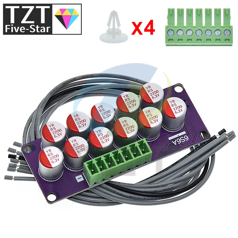 Высокотоковая плата активного эквалайзера TZT 6S 6A для литиевой батареи Lifepo4