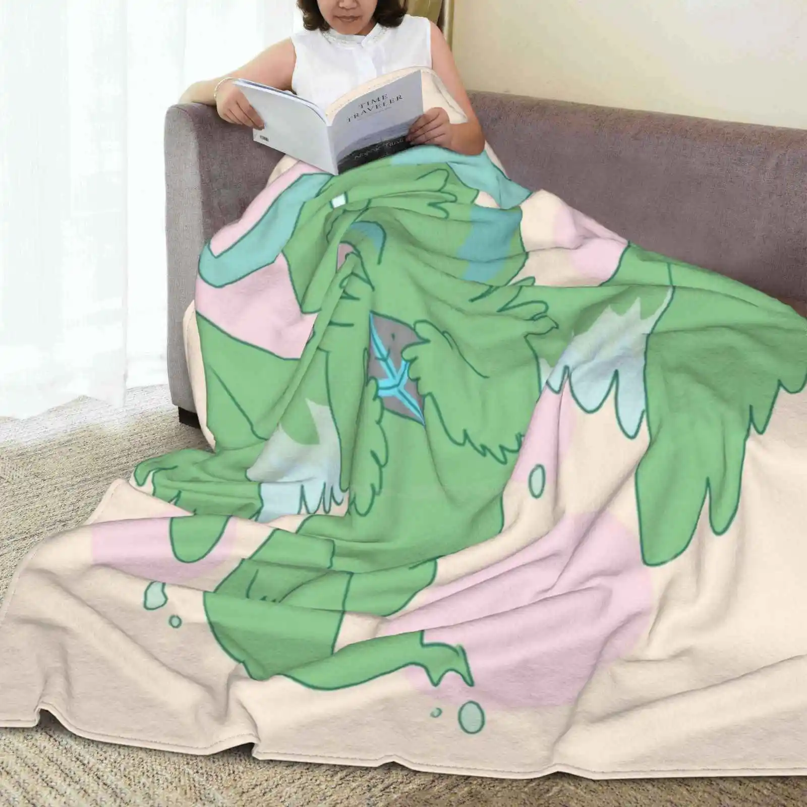 Фланелевое мягкое одеяло с принтом дракона Новинка