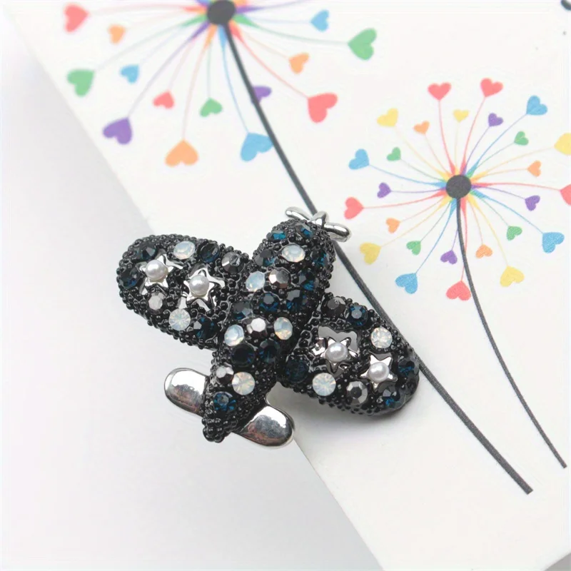 Милая мультяшная маленькая брошь в виде самолета Шпилька для пальто