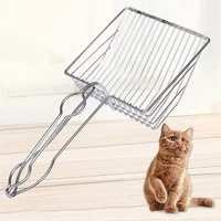 cat litter shovel stainless steel cat toilet scoop cats litter scoop cleaning supplies sand sifter shovel for cats cleaning tool