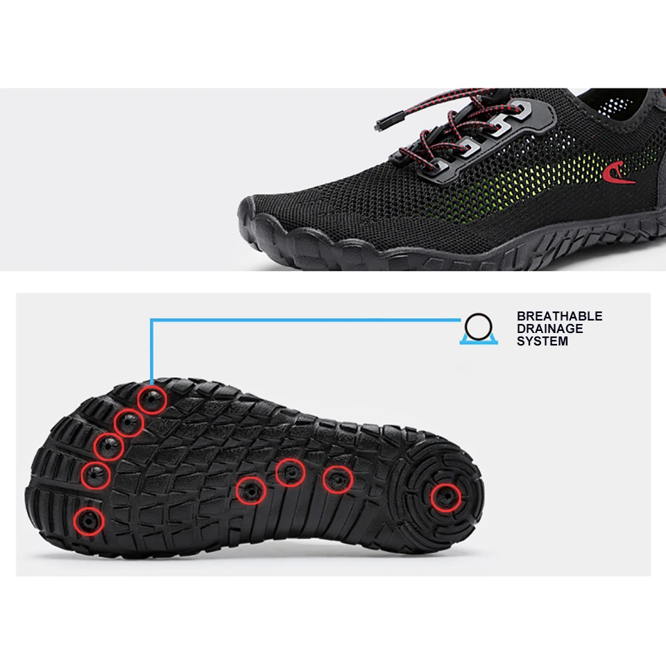 Loekeah Unisex Elastic Water Shoes Breathable Barefoot Wading Shoes Quick Drying Beach Aqua Sneakers Outdoor Upstream Footwear