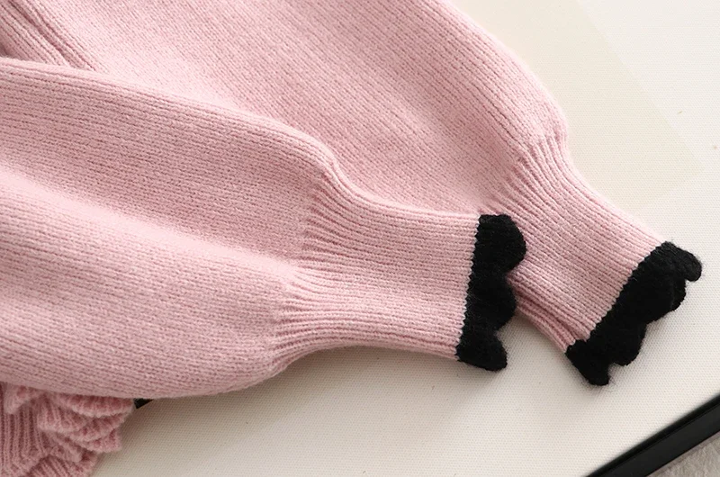 Осенне-зимнее женское повседневное однобортное трикотажное пальто с круглым