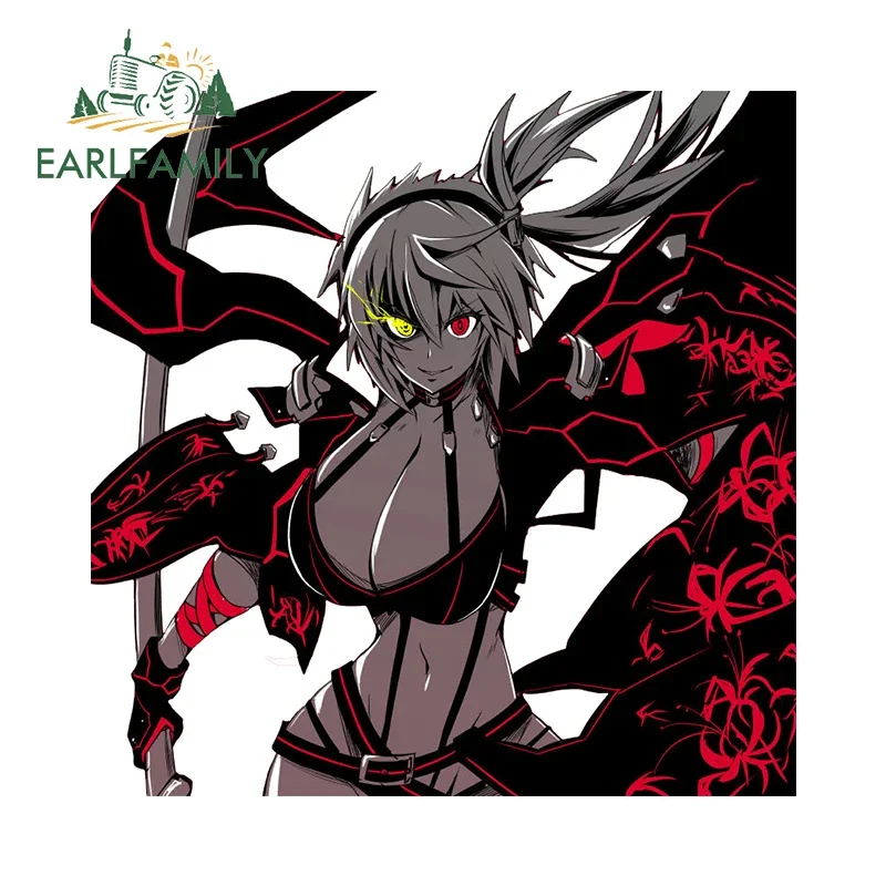 

EARLFAMILY Fuuma Aki Taimanin автомобильные наклейки NSFW большая грудь девушка оригинальная черная наклейка заднего вида устойчивая к царапинам автоаксессуары