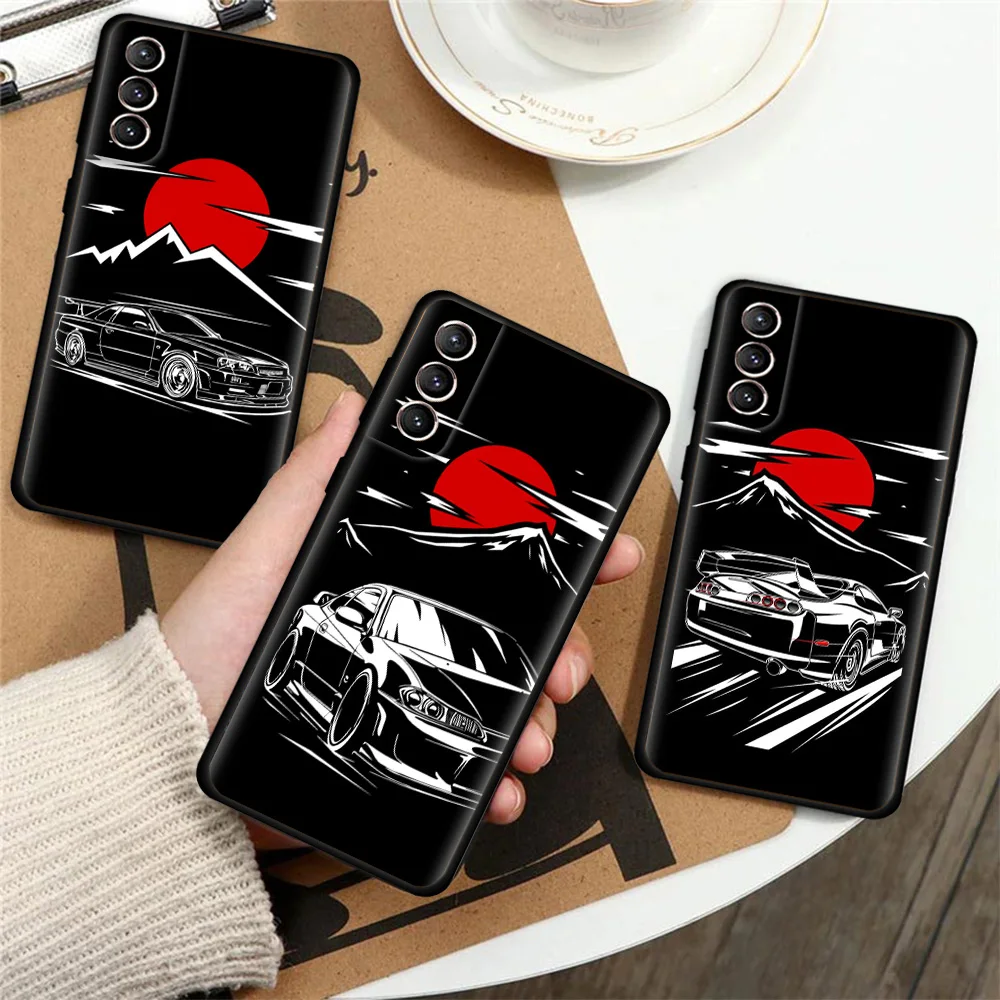 

Чехол JDM с постером для Samsung Galaxy S22 S23 S20 FE S21 Ultra S10 S9 S8 Plus S10e S7 Edge, Модный мягкий чехол для телефона