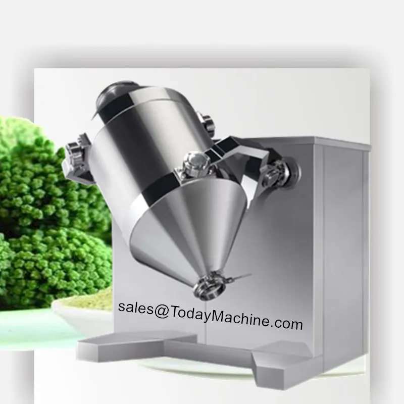 industrial v type food grade blender and mixer mixing machine for salt sugar spice seasoning coffee protein baby milk powder