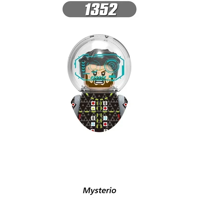 X0268 XH1345 XH1351 Серия супергероев Человек-паук Mystery Guest Кирпичи Строительный блок