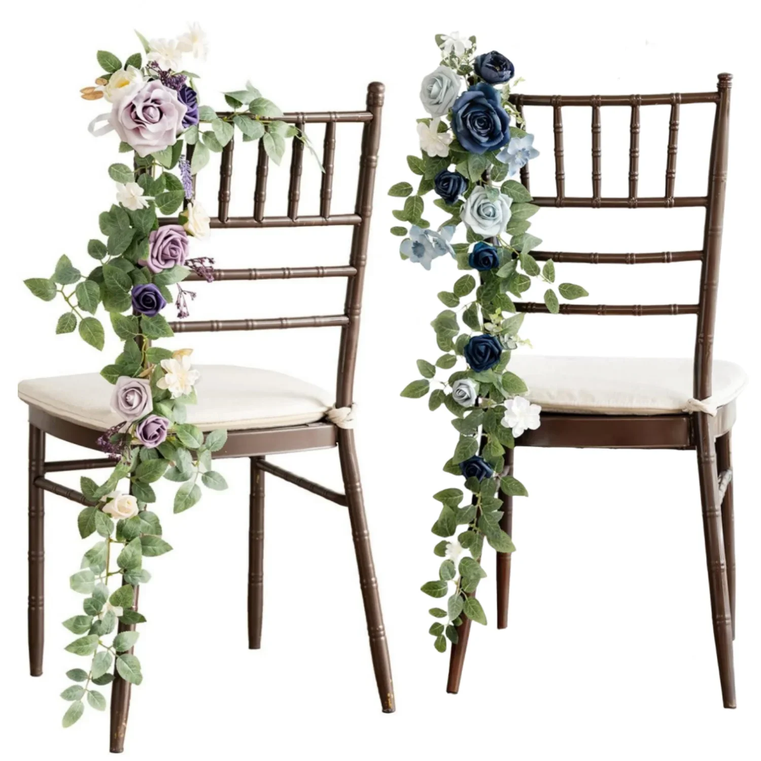 2/6/10 шт. свадебный стул цветы декор для прохода искусственные подвесная спинка